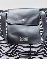 Vintage Y2K 00s Cavalli Class Zebra Print Tote Bag