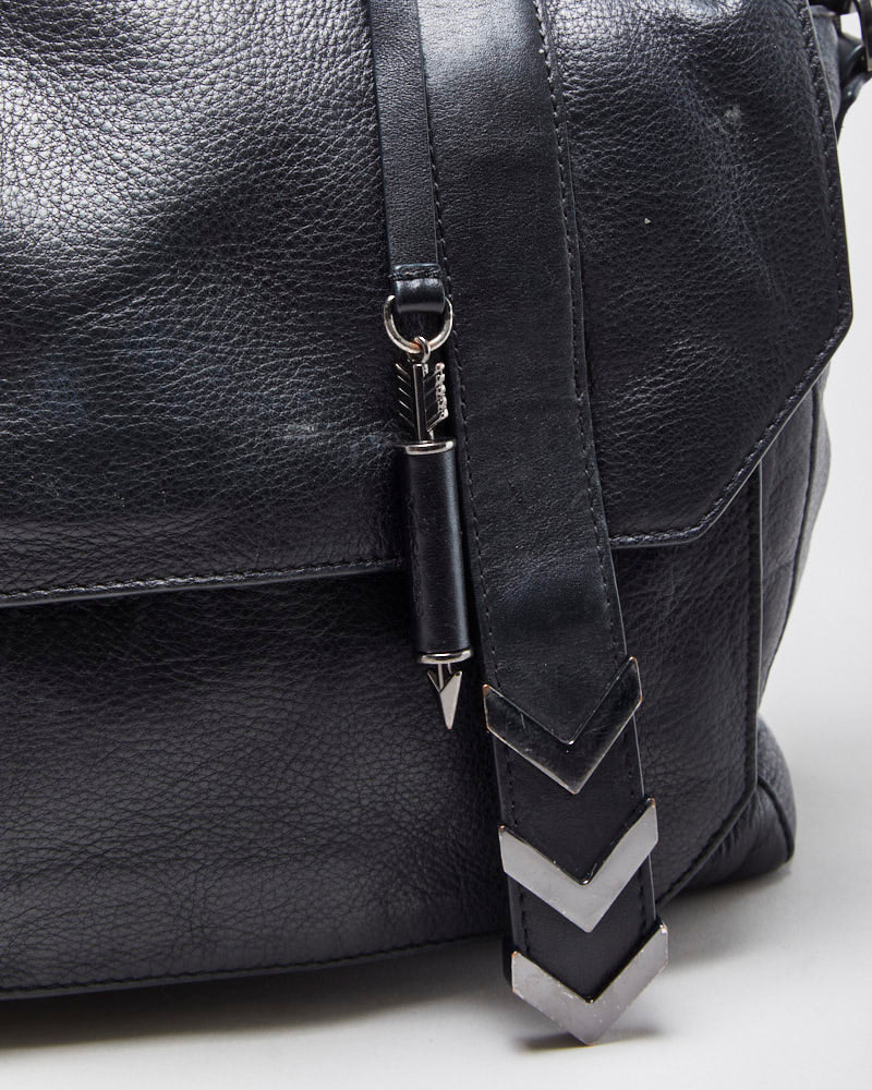 Vintage Mackage Pebbled Leather Satchel