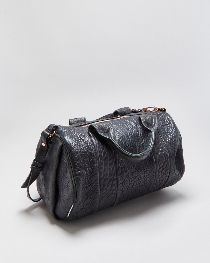 Vintage Alexander Wang Rocco Pebbled Leather Duffel Handbag