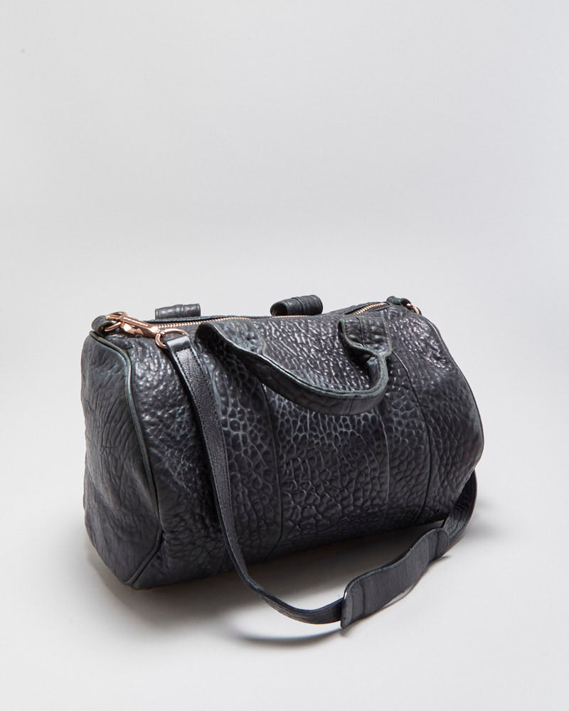 Vintage Alexander Wang Rocco Pebbled Leather Duffel Handbag