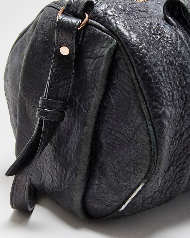 Vintage Alexander Wang Rocco Pebbled Leather Duffel Handbag