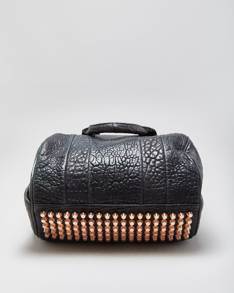 Vintage Alexander Wang Rocco Pebbled Leather Duffel Handbag
