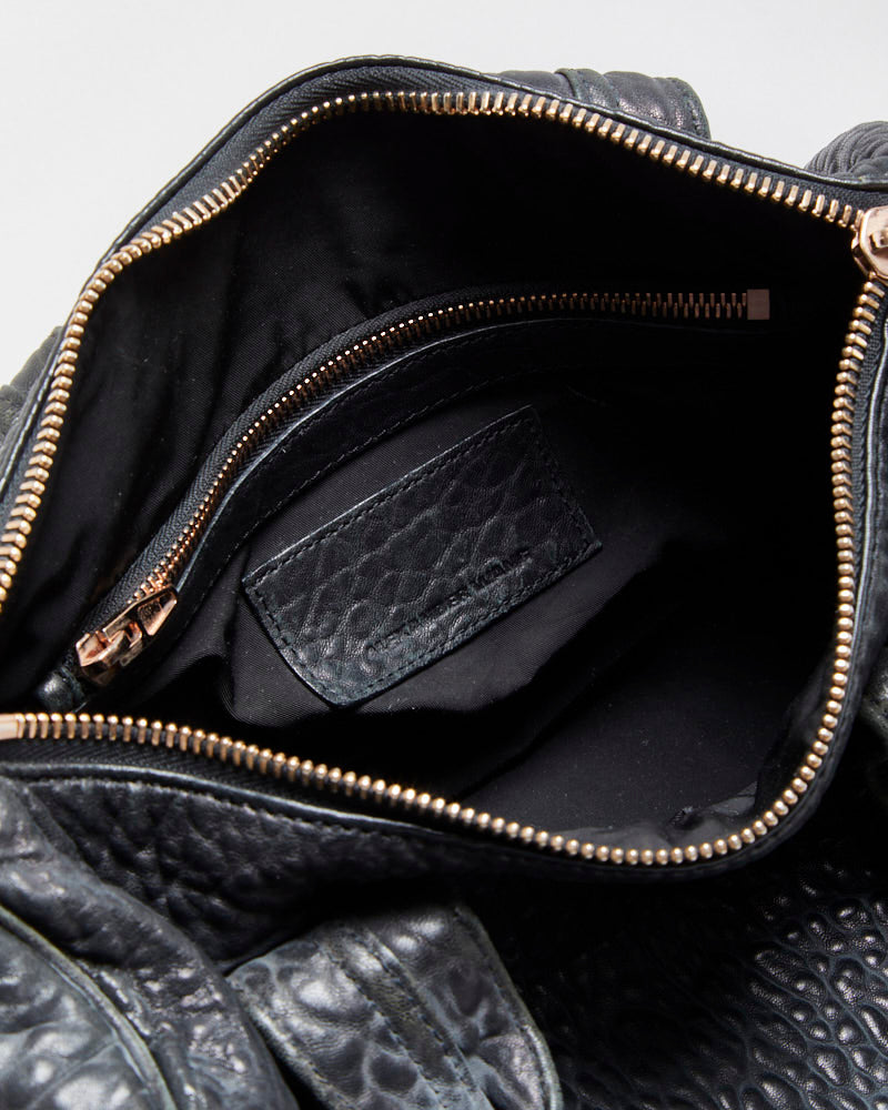 Vintage Alexander Wang Rocco Pebbled Leather Duffel Handbag