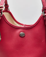 Vintage Y2K 00s Coach Payton Raspberry Large Leather Tote Handbag