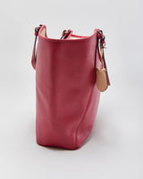 Vintage Y2K 00s Coach Payton Raspberry Large Leather Tote Handbag