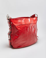 Vintage Y2K 00s Coach Zoe Patent Leather Large Hobo Handbag