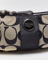 Vintage Y2K 00s Coach Signature Stripe Handbag