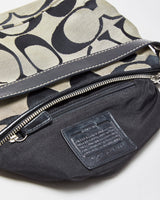 Vintage Y2K 00s Coach Signature Stripe Handbag