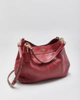 Vintage Y2K 00s Coach Lexy Pebbled Leather Hobo Crossbody Handbag