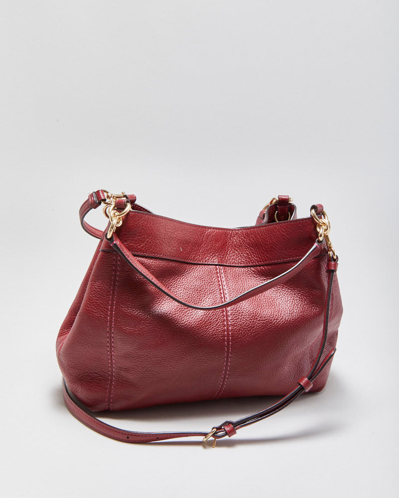 Vintage Y2K 00s Coach Lexy Pebbled Leather Hobo Crossbody Handbag