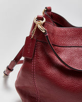 Vintage Y2K 00s Coach Lexy Pebbled Leather Hobo Crossbody Handbag