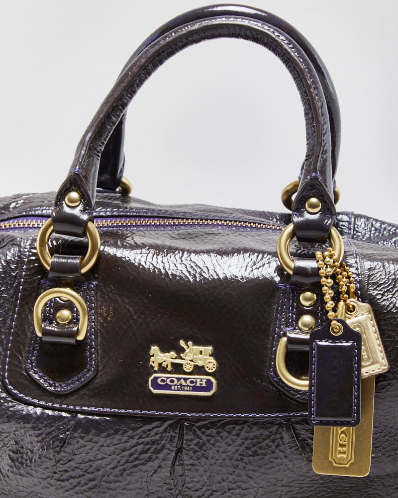 Vintage Y2K 00s Coach Madison Sabrina Patent Leather Satchel