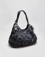 Vintage Y2K 00s Coach Madison Dotted Op Art Maggie Shoulder Bag