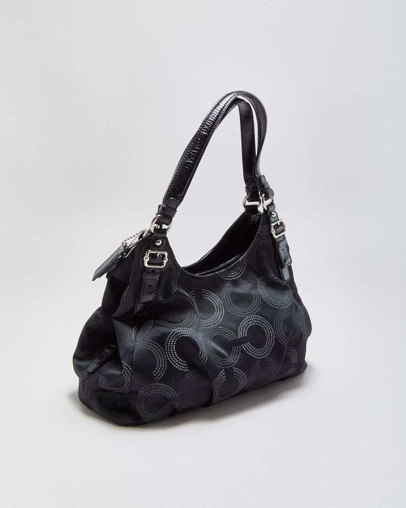 Vintage Y2K 00s Coach Madison Dotted Op Art Maggie Shoulder Bag