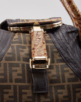 Vintage Fendi Zucca Canvas Spy Handbag