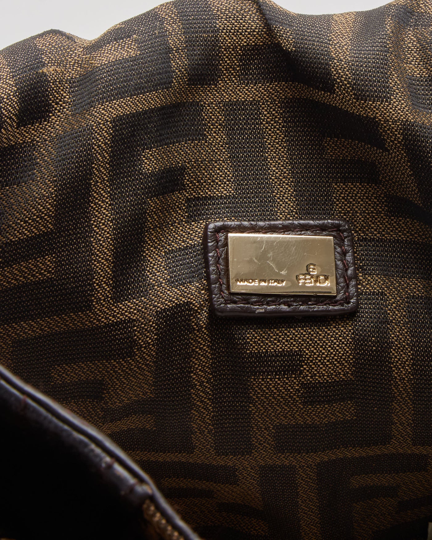Vintage Fendi Zucca Canvas Spy Handbag