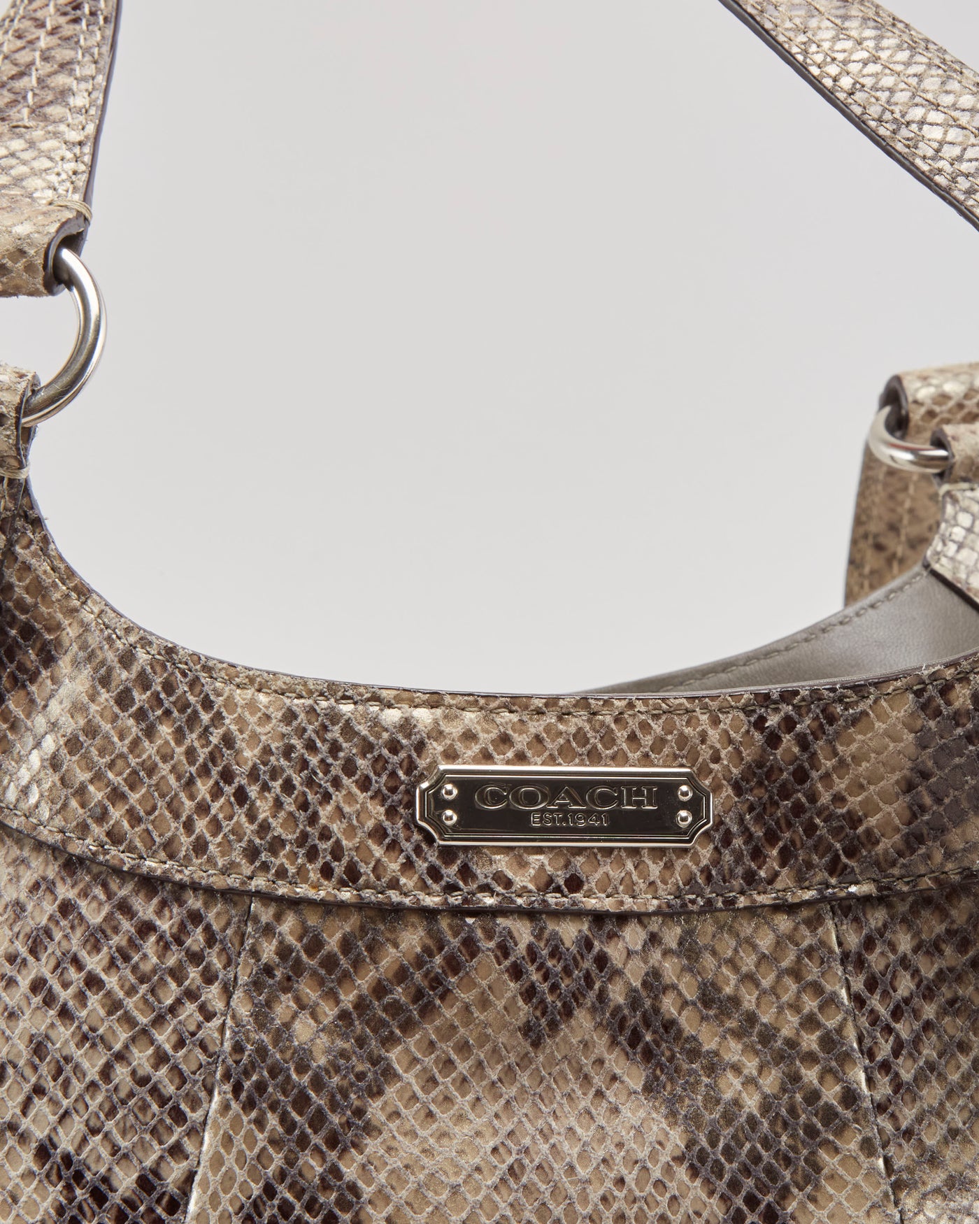 Coach Snake Skin Handbag