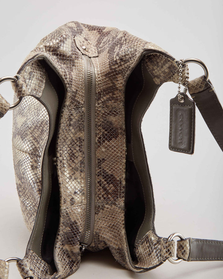 Coach Snake Skin Handbag