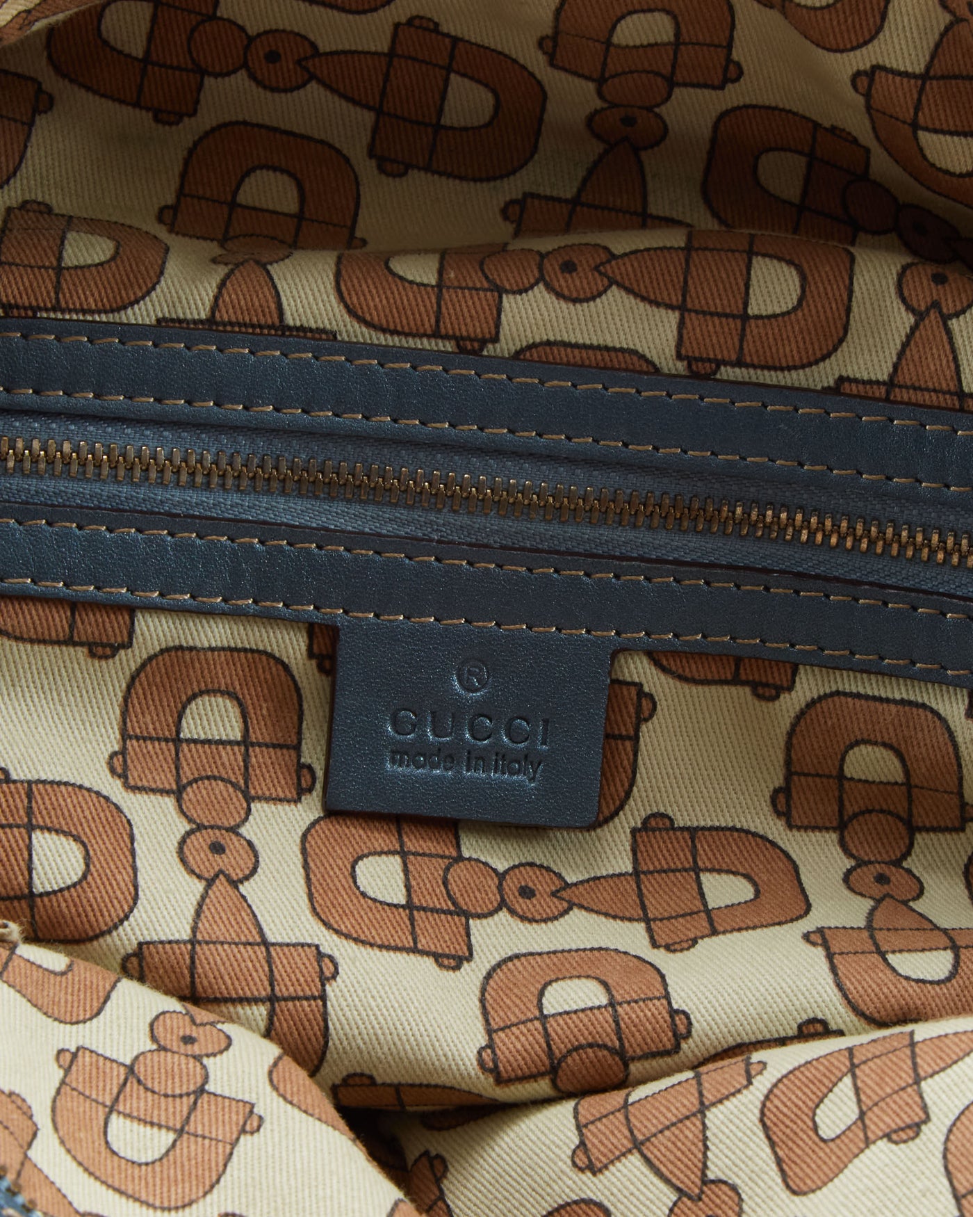 Vintage Gucci Brown Leather Bag