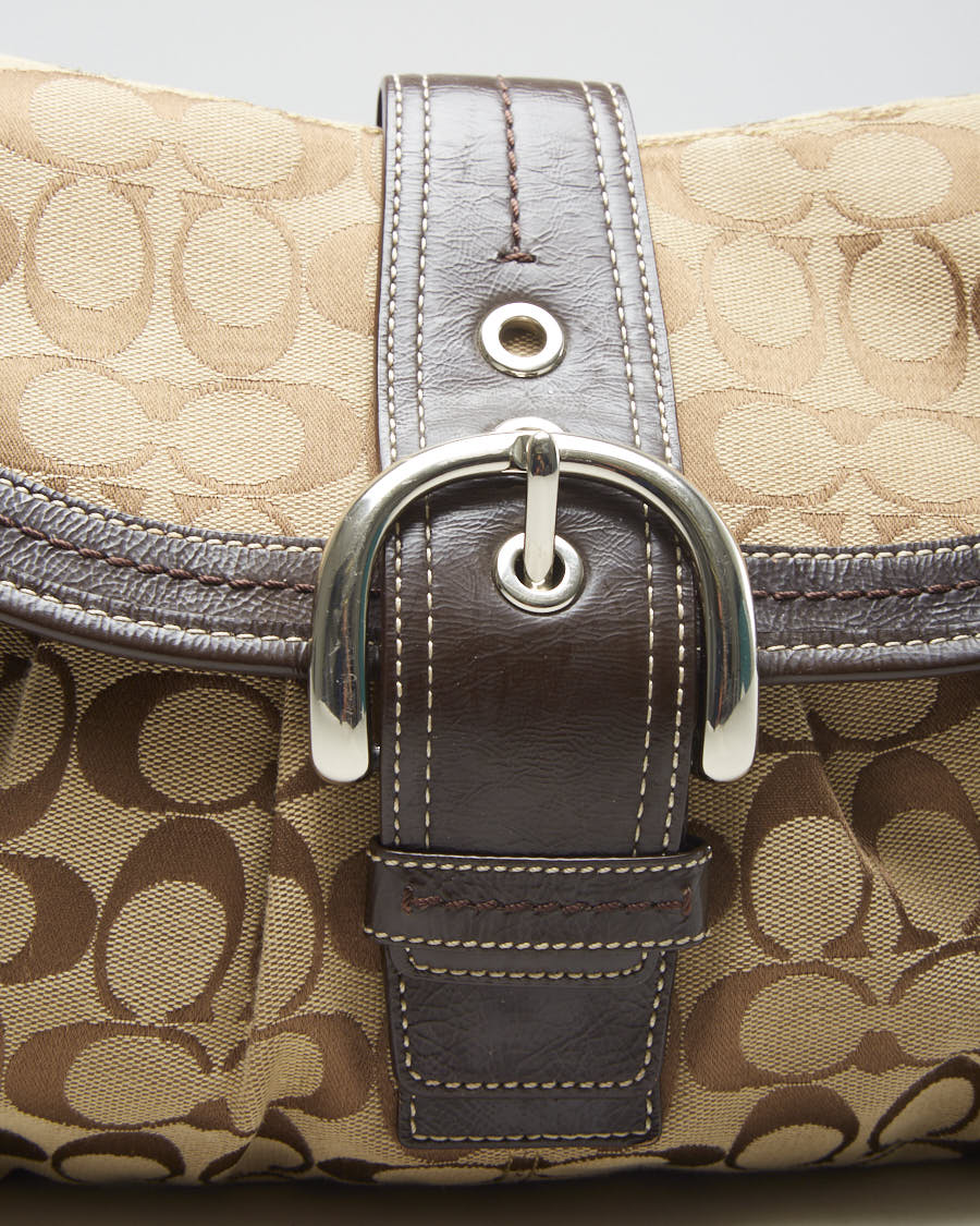 Y2K 00s Coach Monogram Shoulder Bag - O/S