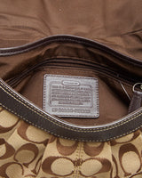 Y2K 00s Coach Monogram Shoulder Bag - O/S
