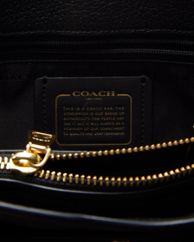 Coach Black Leather Cross Body Bag - O/S