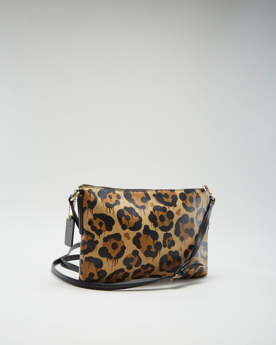 Coach Leopard Cross Body Bag - O/S