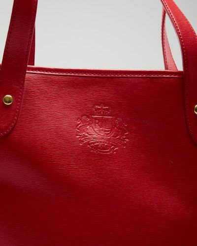 Lauren By Ralph Lauren Red Leather Hand Bag - O/S