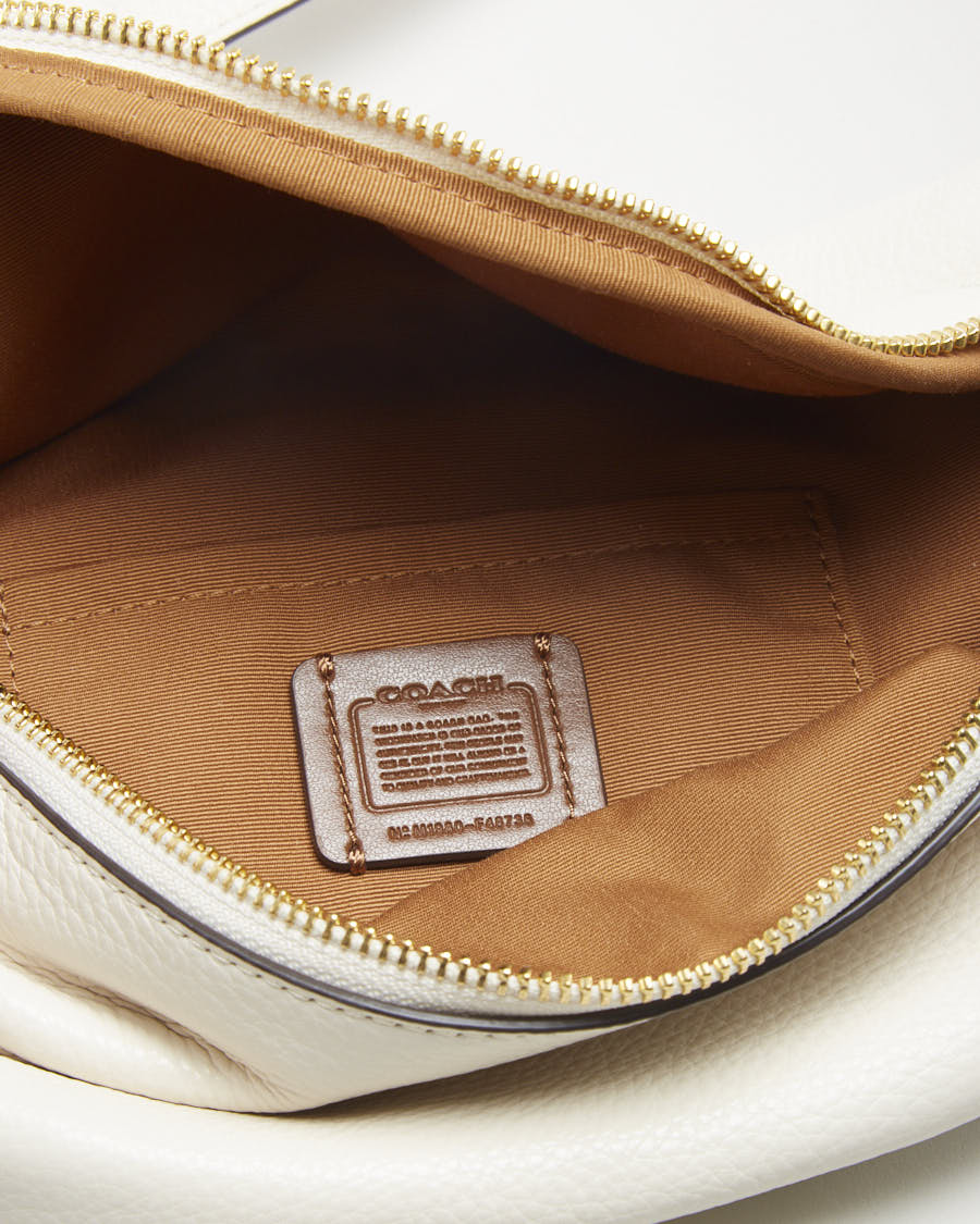 Coach Cream Leather Bum Bag - O/S
