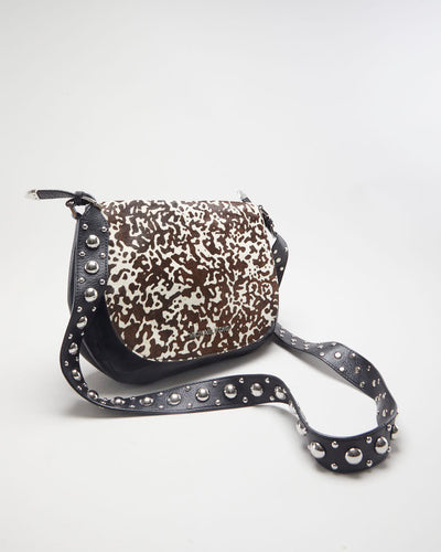 Michael Kors Leather Calf Hair Messenger Bag - O/S