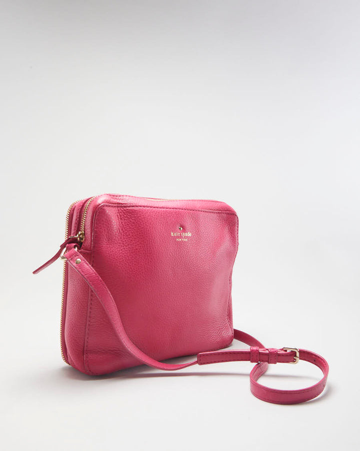 Kate Spade Pink Leather Cross Body Bag - O/S