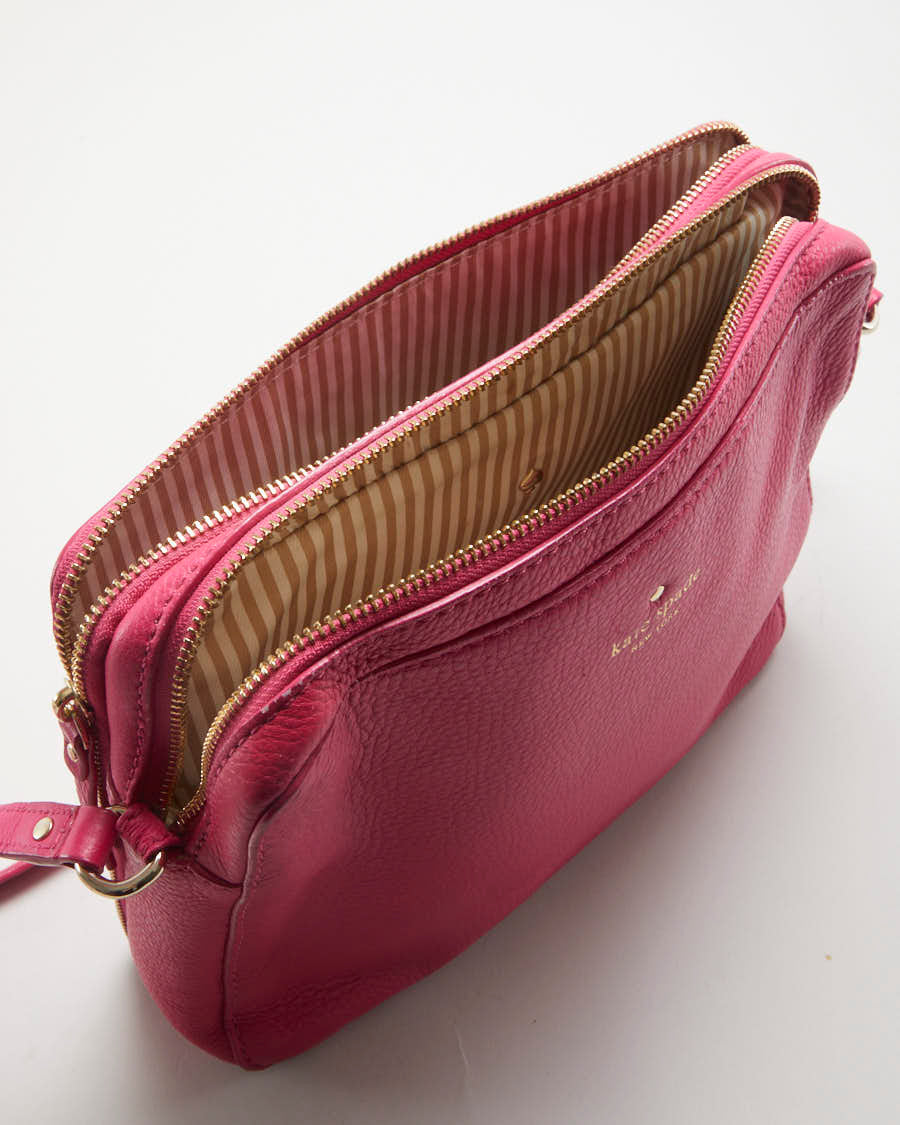 Kate Spade Pink Leather Cross Body Bag - O/S