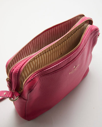 Kate Spade Pink Leather Cross Body Bag - O/S