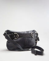 Coach Black Leather Soho Mini Duffle Bag - O/S