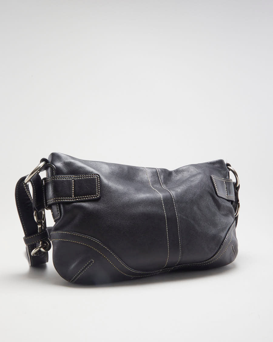 Coach Black Leather Soho Mini Duffle Bag - O/S