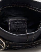 Coach Black Leather Soho Mini Duffle Bag - O/S