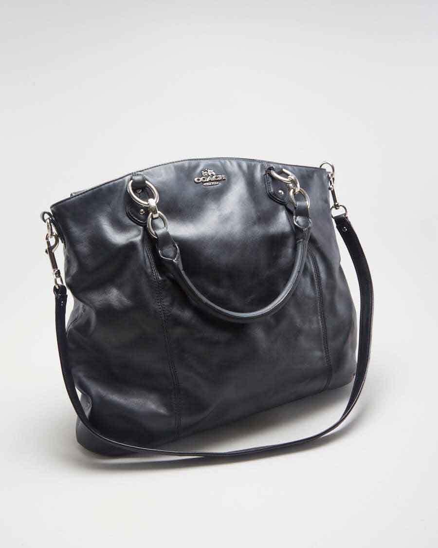 Coach Black Leather Oversize Bag - O/S