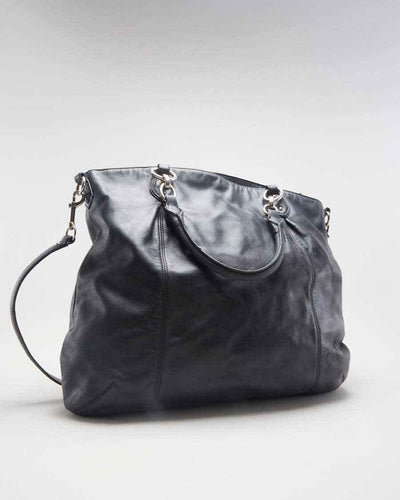 Coach Black Leather Oversize Bag - O/S