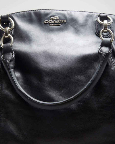 Coach Black Leather Oversize Bag - O/S