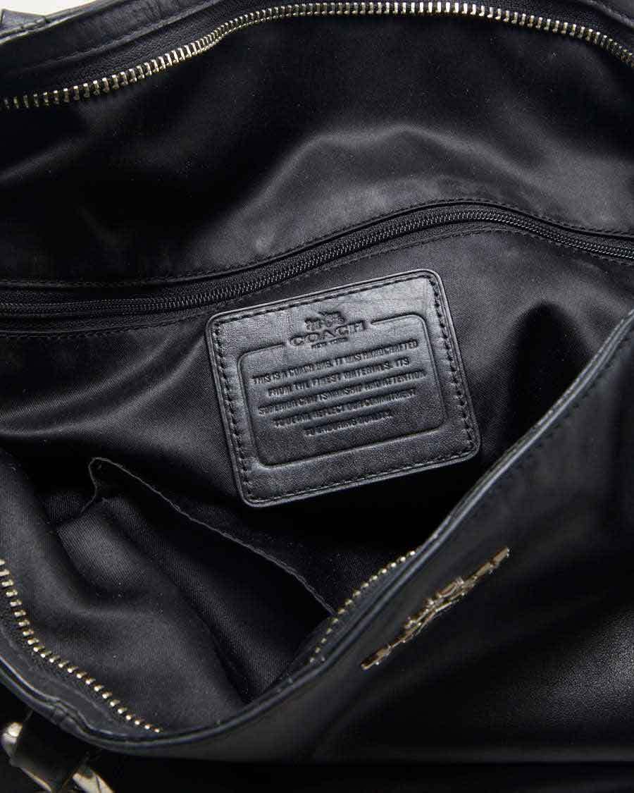 Coach Black Leather Oversize Bag - O/S