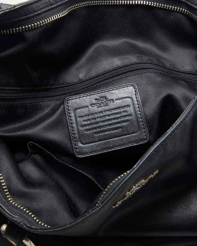 Coach Black Leather Oversize Bag - O/S