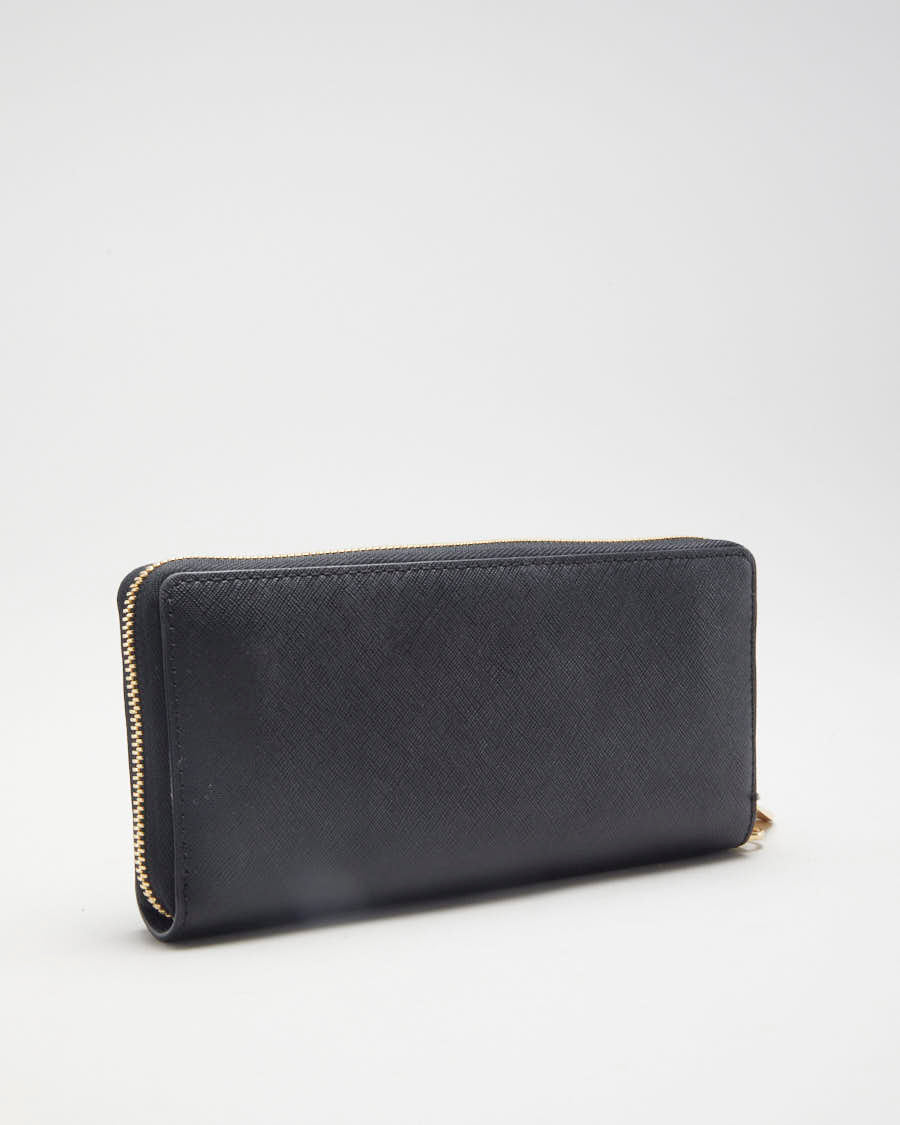 Michael Kors Black Leather Wallet - O/S