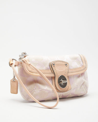 Y2K Pink Monogram Coach Bag