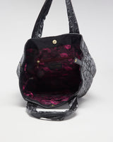 Betsey Johnson Black Love Heart Puffer Bag - O/S