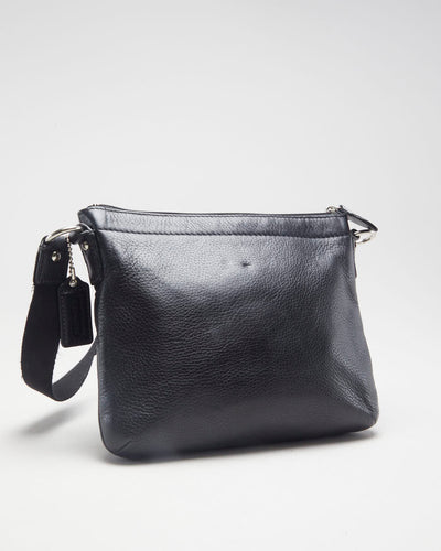 Coach Black Leather Small Cross Body Bag - O/S