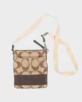 Y2K 00s Coach Brown Monogram Cross-body Bag - O/S