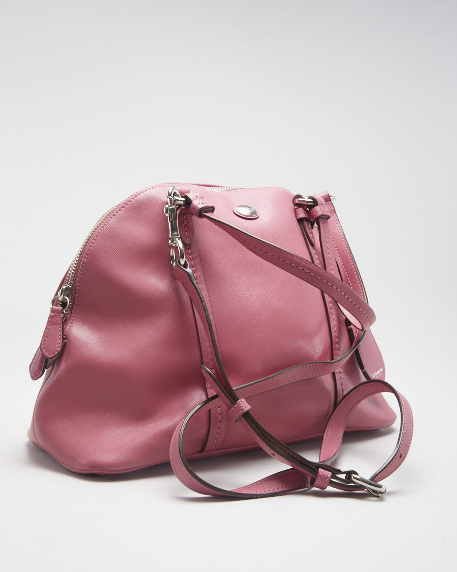 Coach Pink Leather "Peyton" Handbag - O/S