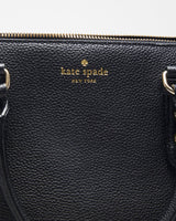 Kate Spade Black Pebbled Leather Handbag - O/S