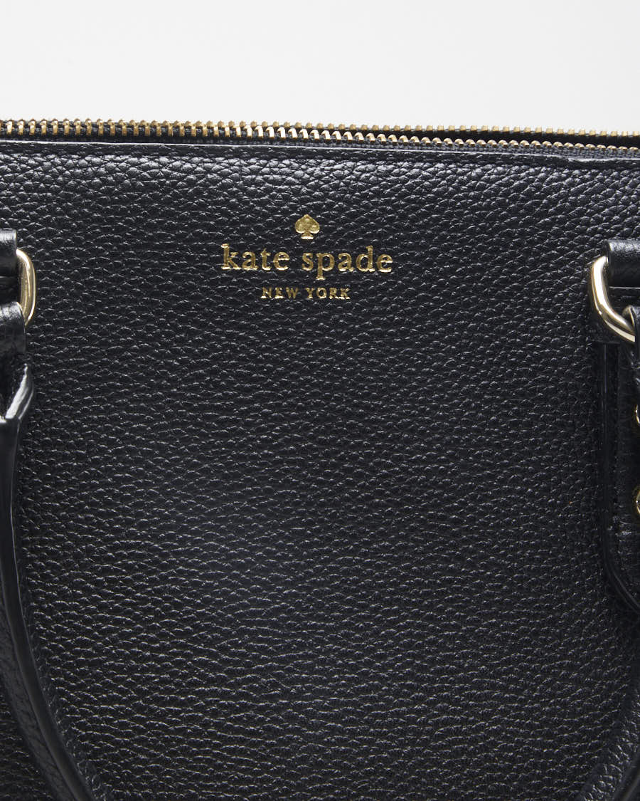 Kate Spade Black Pebbled Leather Handbag - O/S