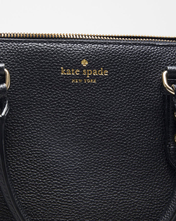 Kate Spade Black Pebbled Leather Handbag - O/S